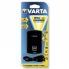 VARTA 2 in 1 Charge & Wall lightning + Micro USB Connector