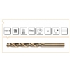 HSS DIN 338 Silindirik Saplı Kısa Matkap Ucu - ALTIN SERİ (1,30 Mm)